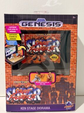 Street Fighter II Ken Stage Diorama - Red/Black